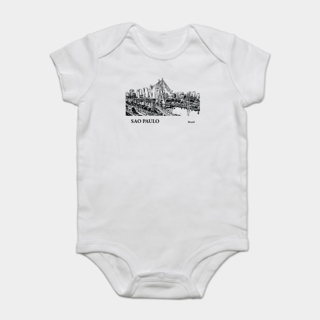 Sao Paulo Brazil Baby Bodysuit by Lakeric